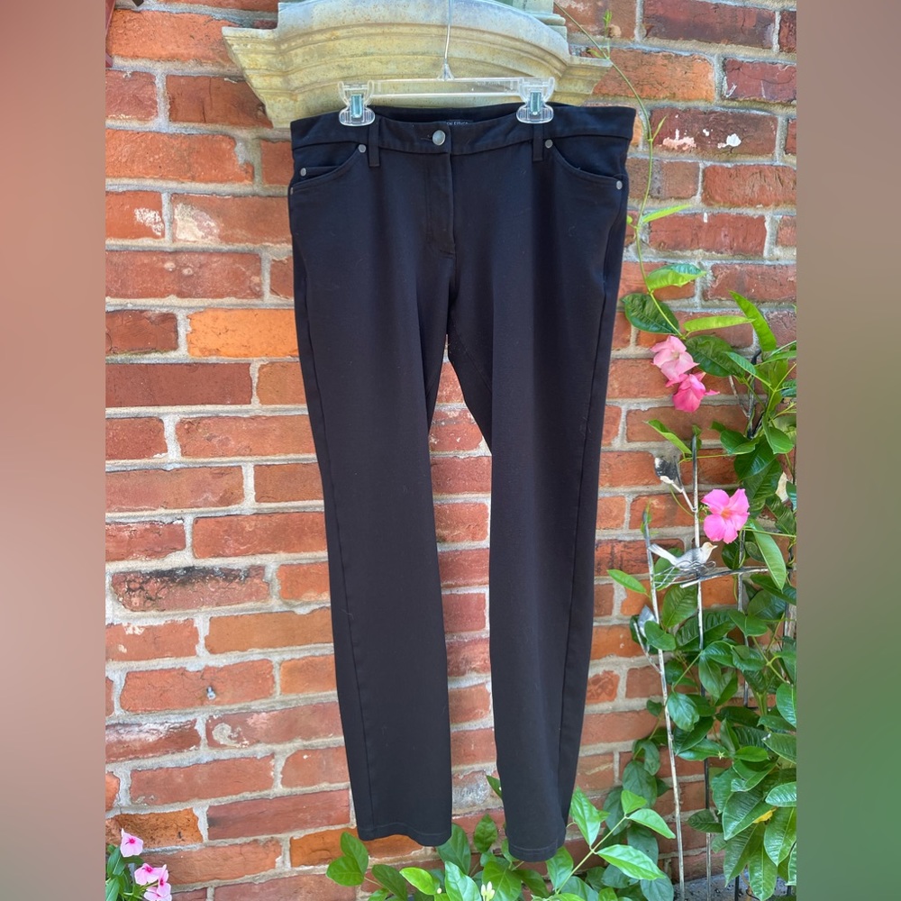 EILEEN FISHER Black Slim Leg JEANS Size 12